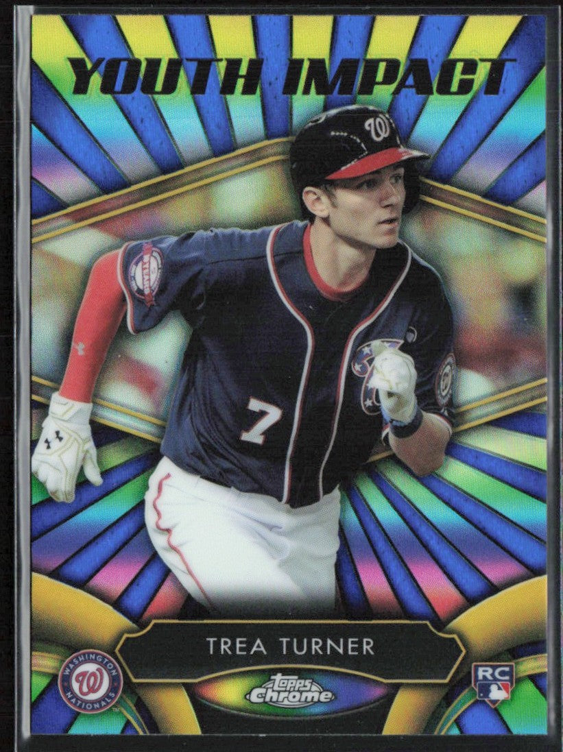 Trea Turner 2016 Topps Chrome Youth Impact RC #YI-8 Washington Nationals