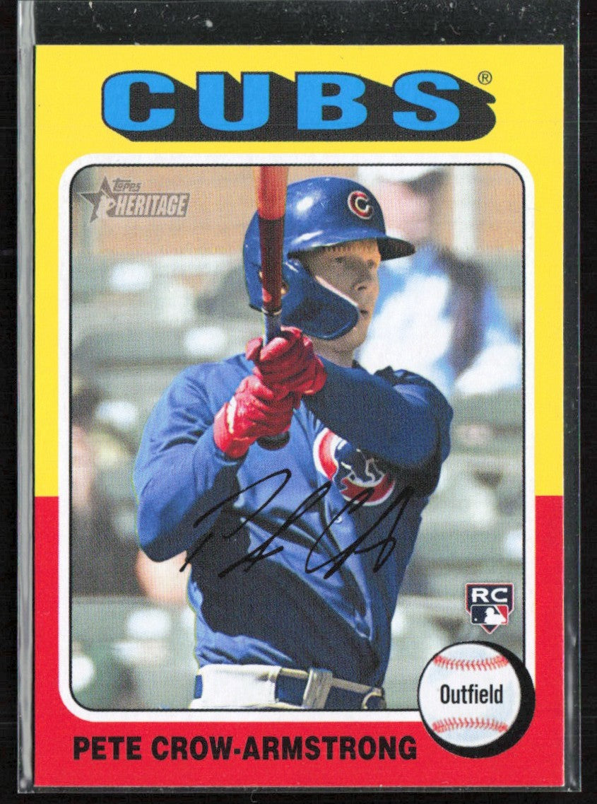 Pete Crow-Armstrong 2024 Topps Heritage RC #177 Chicago Cubs