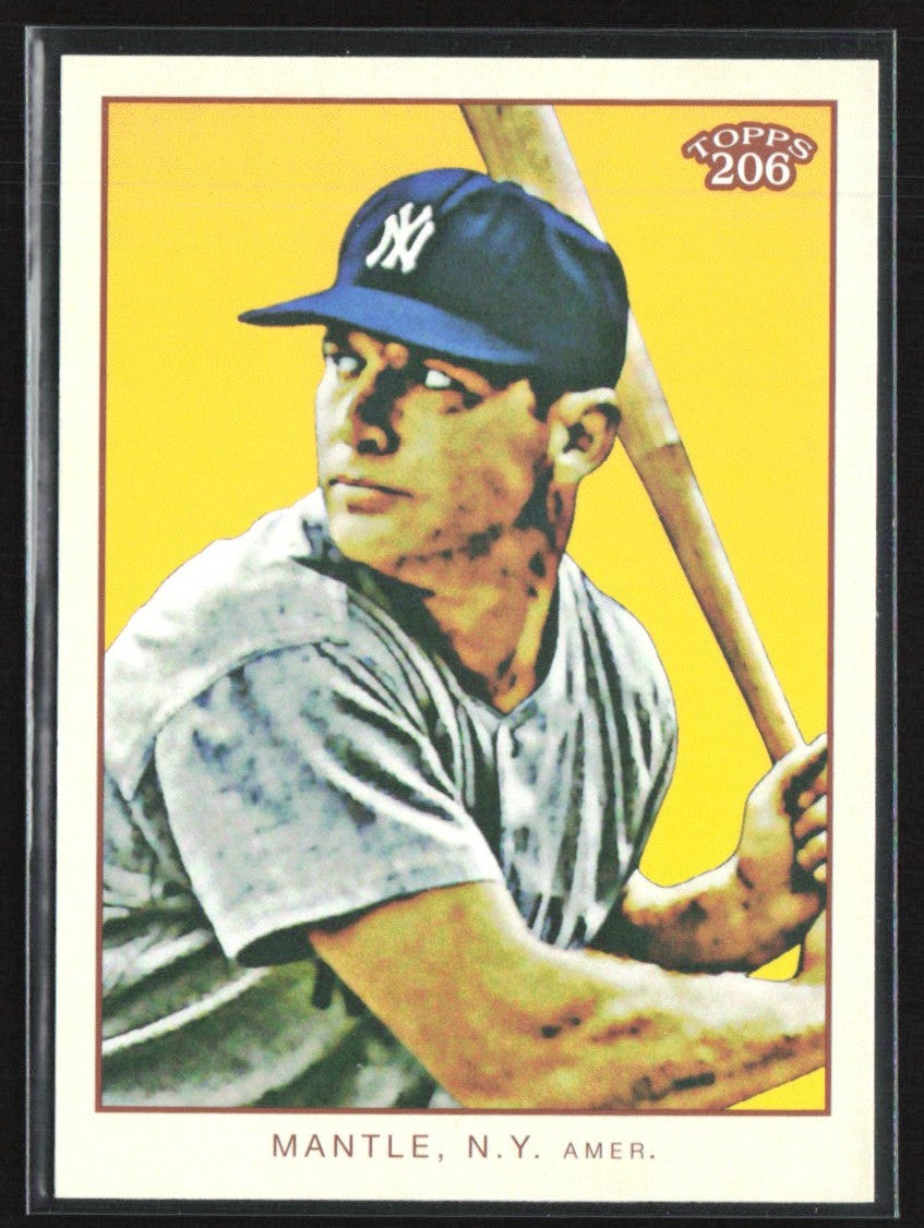 Mickey Mantle 2009 Topps 206 Batting Pose #5 New York Yankees