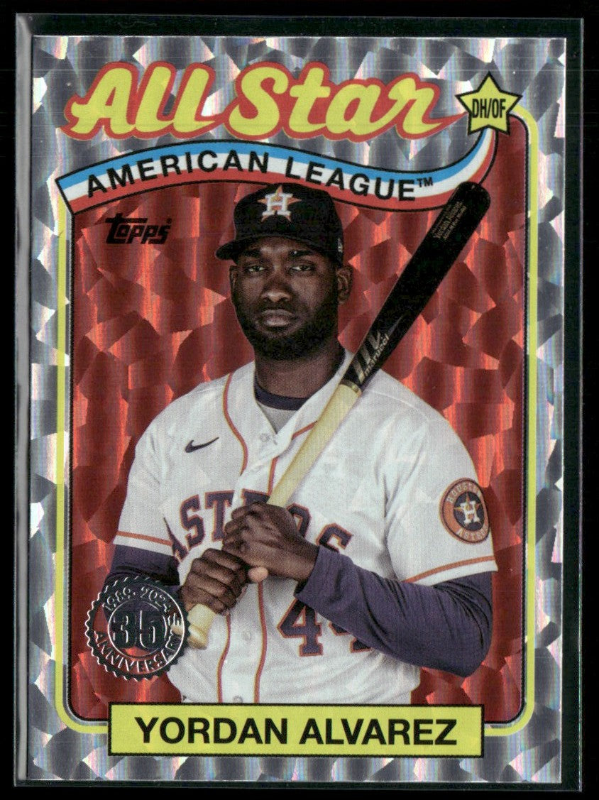 Yordan Alvarez 2024 Topps 1989 All-Star Crackleboard #89ASB-46 Houston Astros