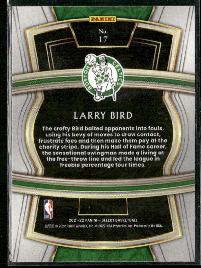 Larry Bird 2022 Panini Select Company #17 Boston Celtics