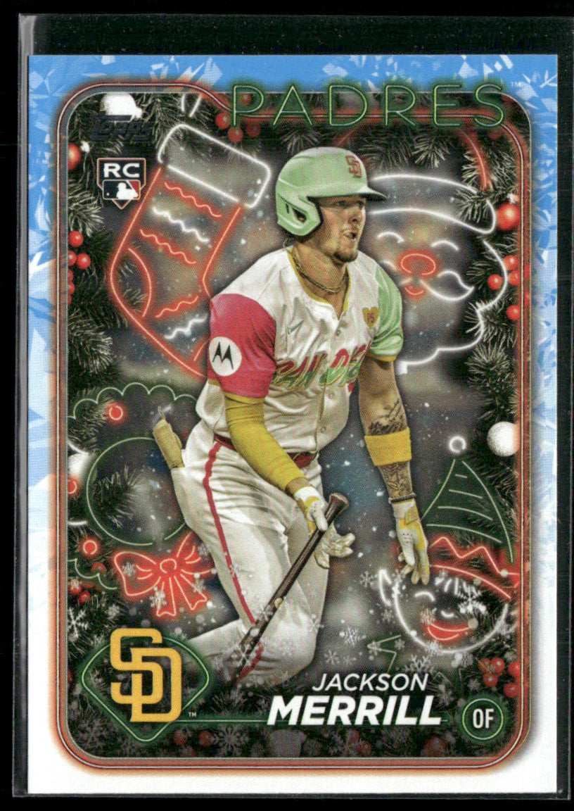 Jackson Merrill 2024 Topps Holiday RC #H160 San Diego Padres