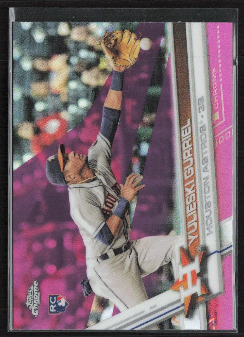 Yulieski Gurriel 2017 Topps Chrome Pink Refractor RC #124 Houston Astros