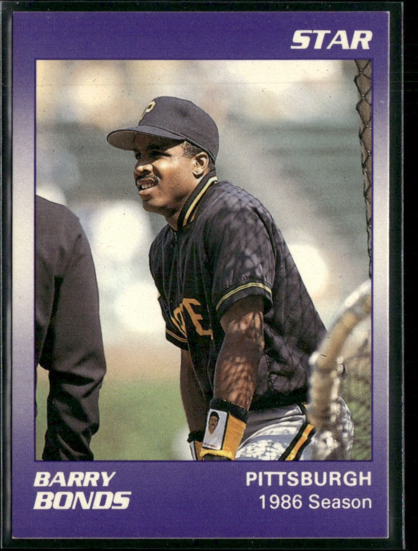 Barry Bonds 1990 Star Bonds 1986 Season #8 Pittsburgh Pirates