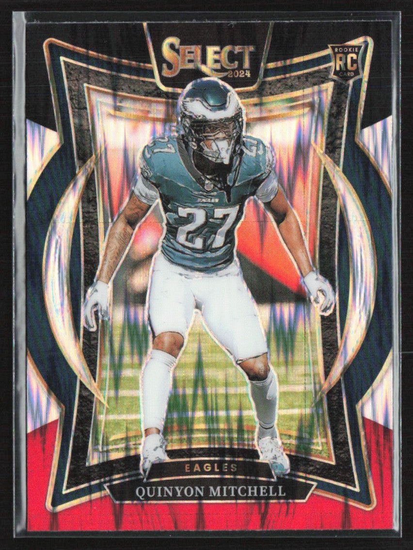 Quinyon Mitchell 2024 Panini Select Concourse Black & Red Shock RC #55