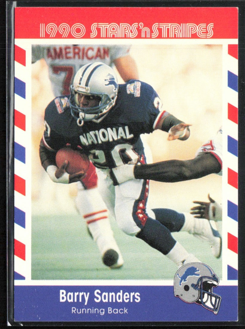Barry Sanders 1990 Asher Candy Stars 'n Stripes #44 Detroit Lions