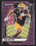Cam Skattebo 2025 Panini Prizm Draft Picks Purple Wave RC #9 New York Giants