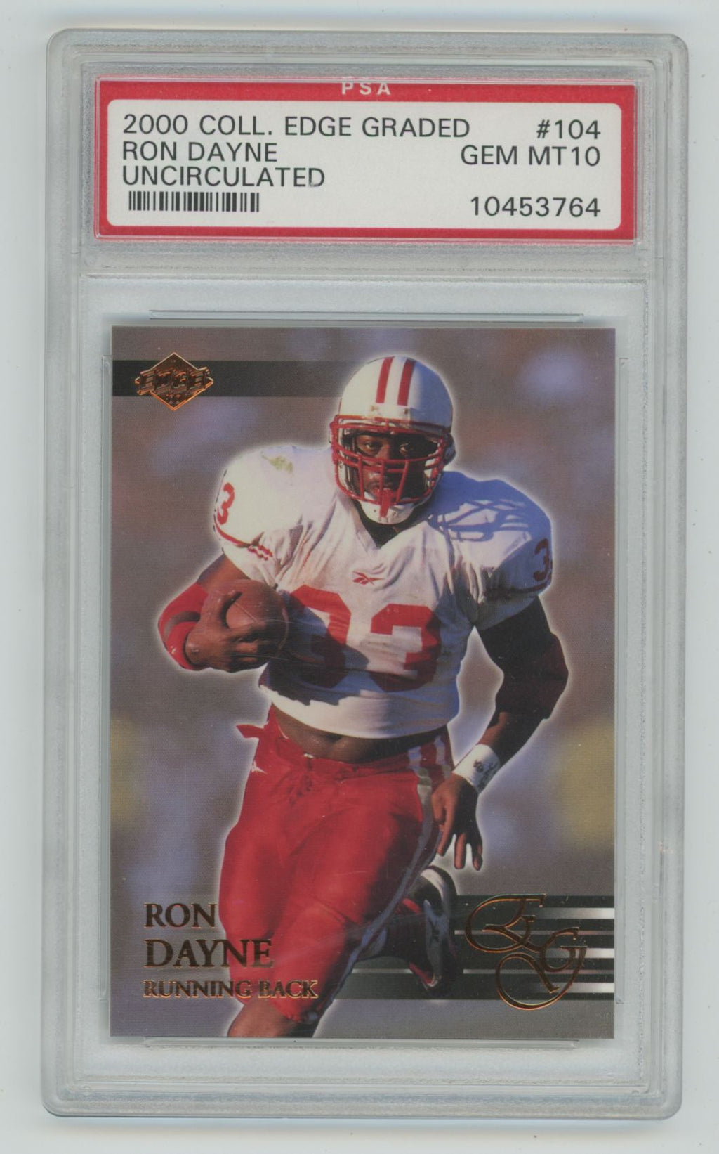 Ron Dayne 2000 Collector's Edge Uncirculated /5000 psa 10.0 #104