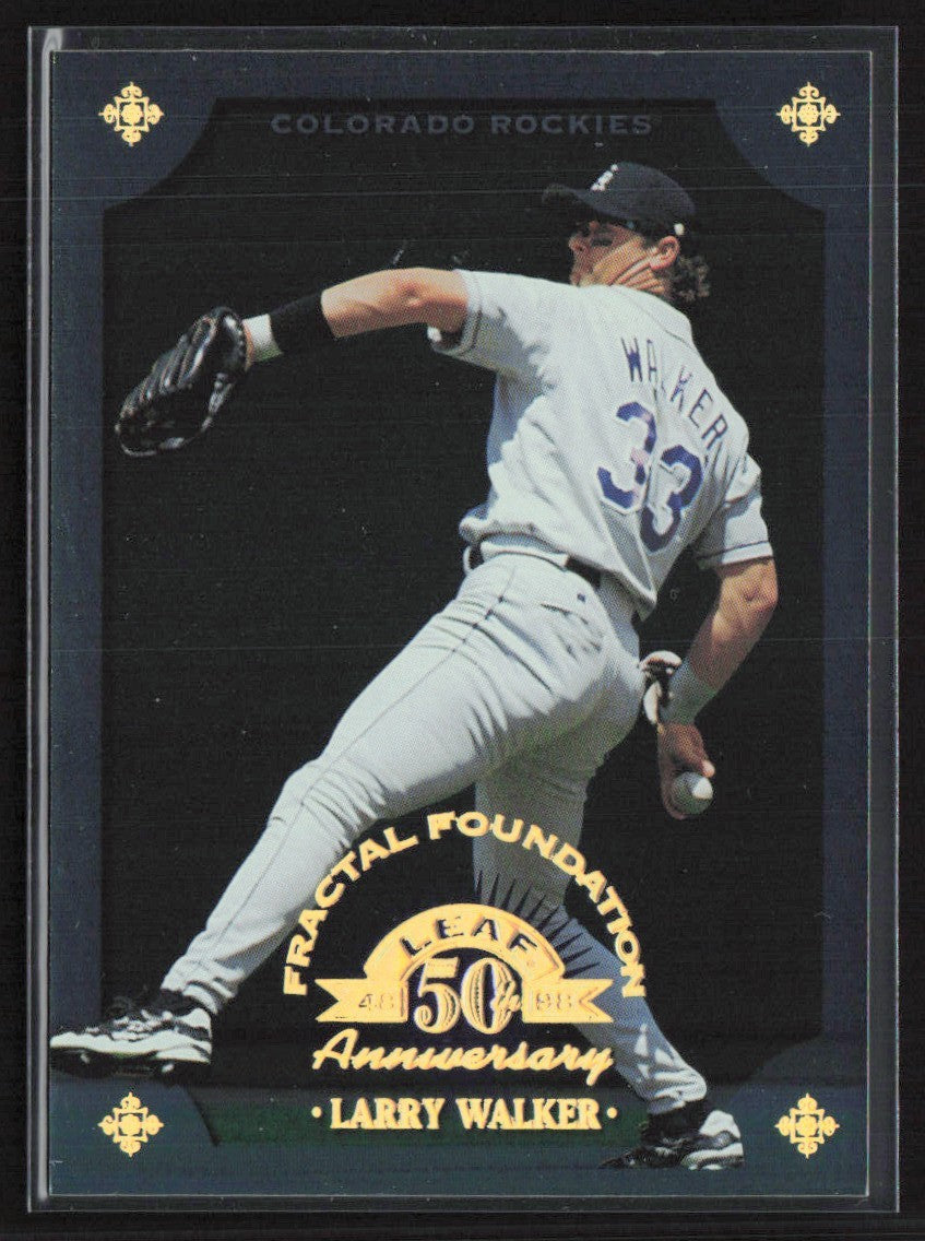 Larry Walker 1998 Leaf Fractal Foundation /3999 #114 Colorado Rockies