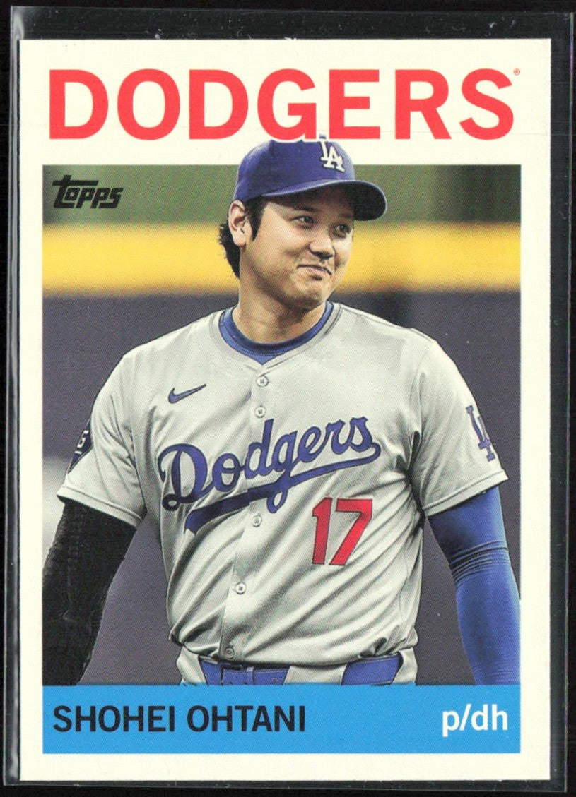 Shohei Ohtani 2025 Topps Archives 1964 Design #17 Los Angeles Dodgers
