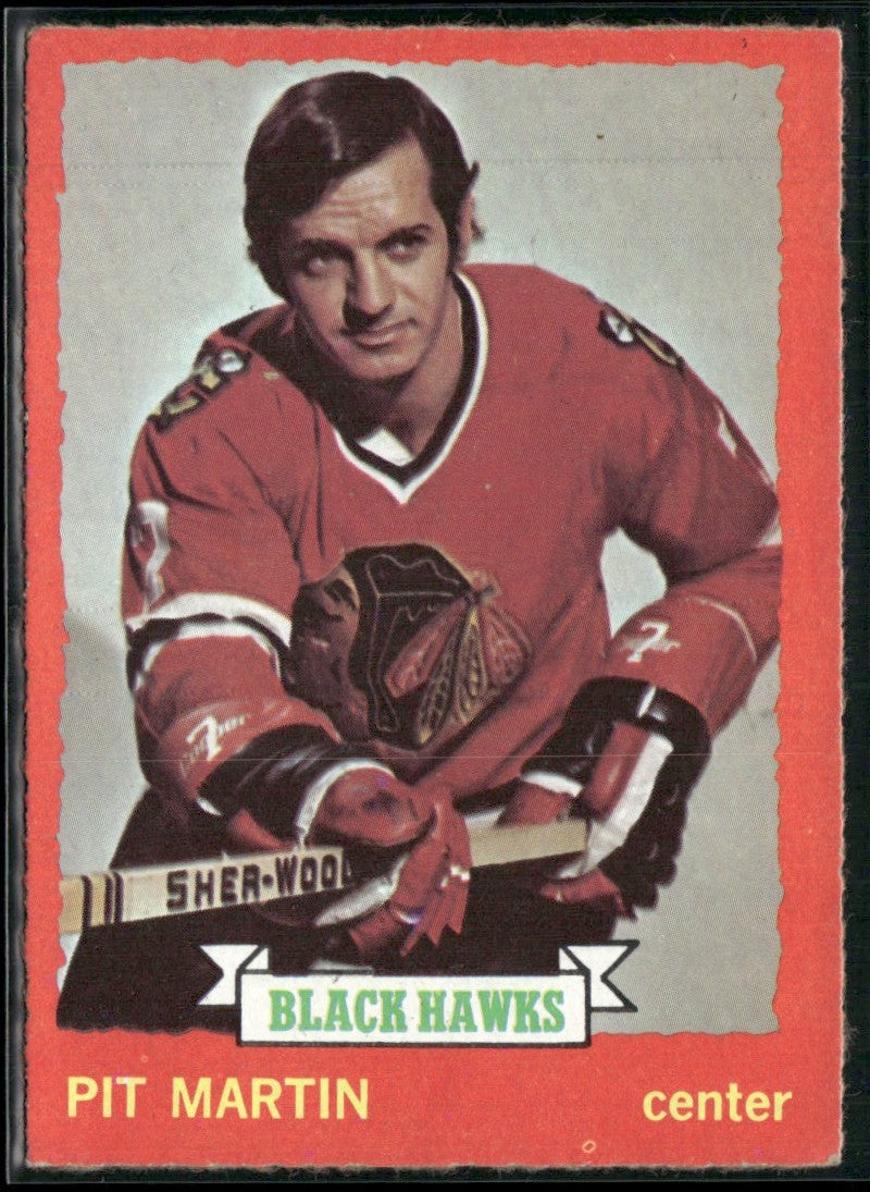 Pit Martin 1973 O-Pee-Chee #73 Chicago Blackhawks