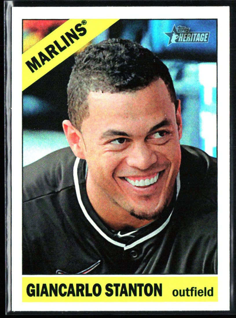 Giancarlo Stanton 2015 Topps Heritage Chrome Foil #THC-426 Miami Marlins