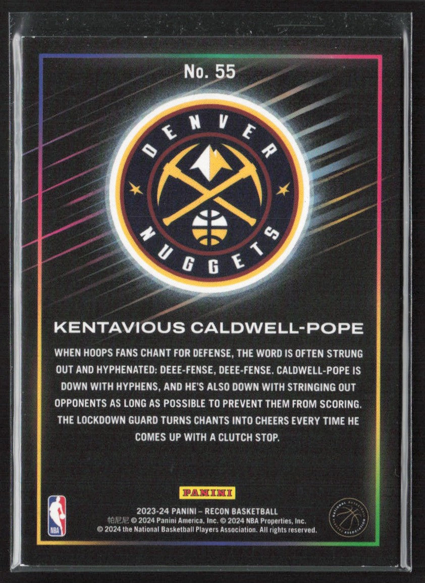 Kentavious Caldwell-Pope 2023 Panini Recon Red /199 #55 Denver Nuggets