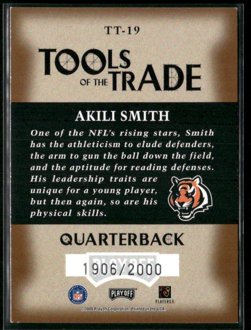 Akili Smith 2000 Playoff Absolute Tools of the Trade /2000 #TT-19
