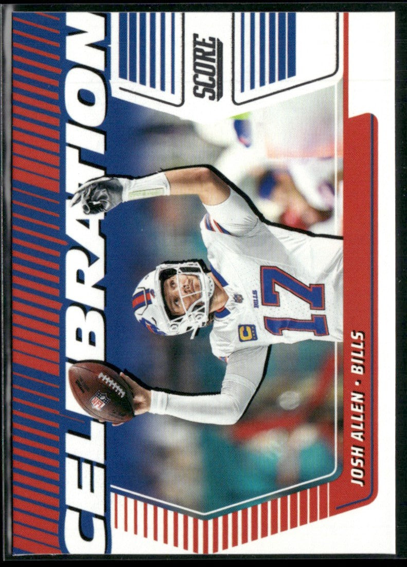 Josh Allen 2025 Panini Score Celebration #C-JAL Buffalo Bills