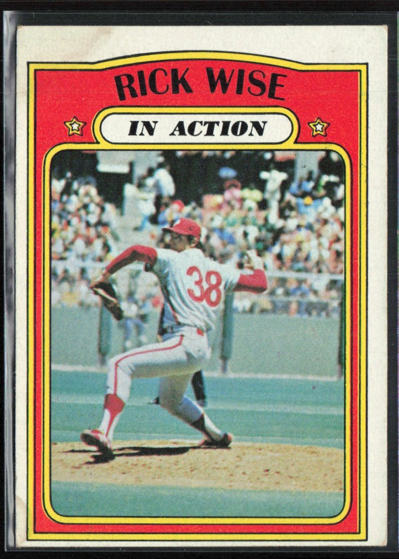 Rick Wise 1972 Topps In Action #44 Philadelphia Phillies