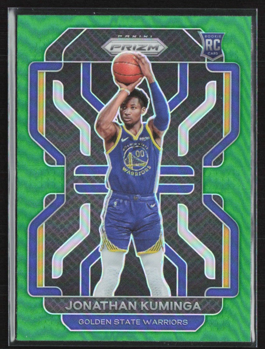 Jonathan Kuminga 2021 Panini Prizm Green RC #307 Golden State Warriors