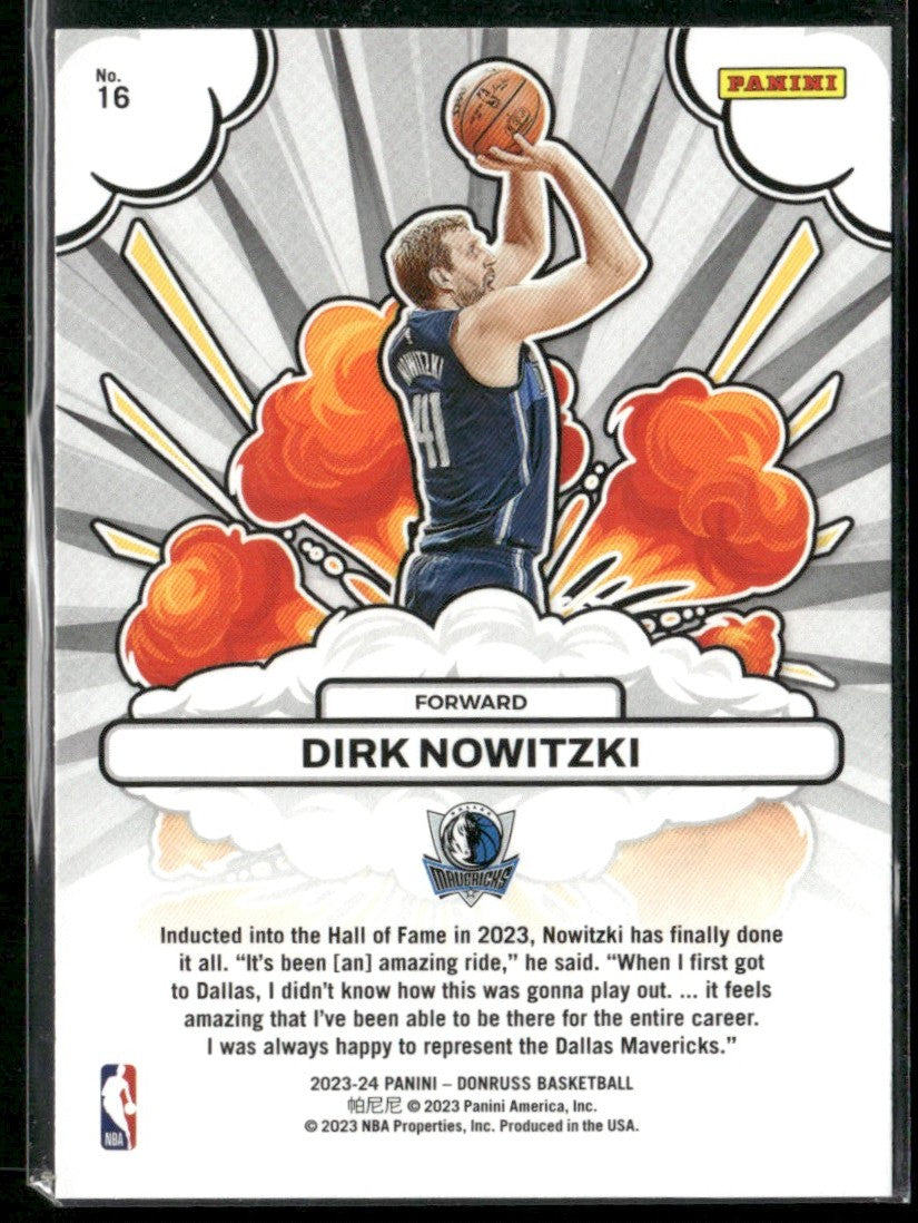 Dirk Nowitzki 2023 Donruss Bomb Squad #16 Dallas Mavericks