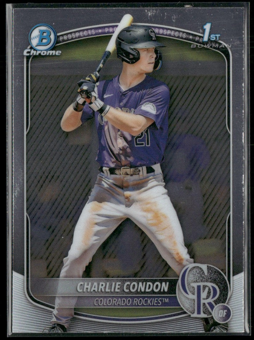 Charlie Condon 2025 Bowman Chrome 1st #BCP-75 Colorado Rockies