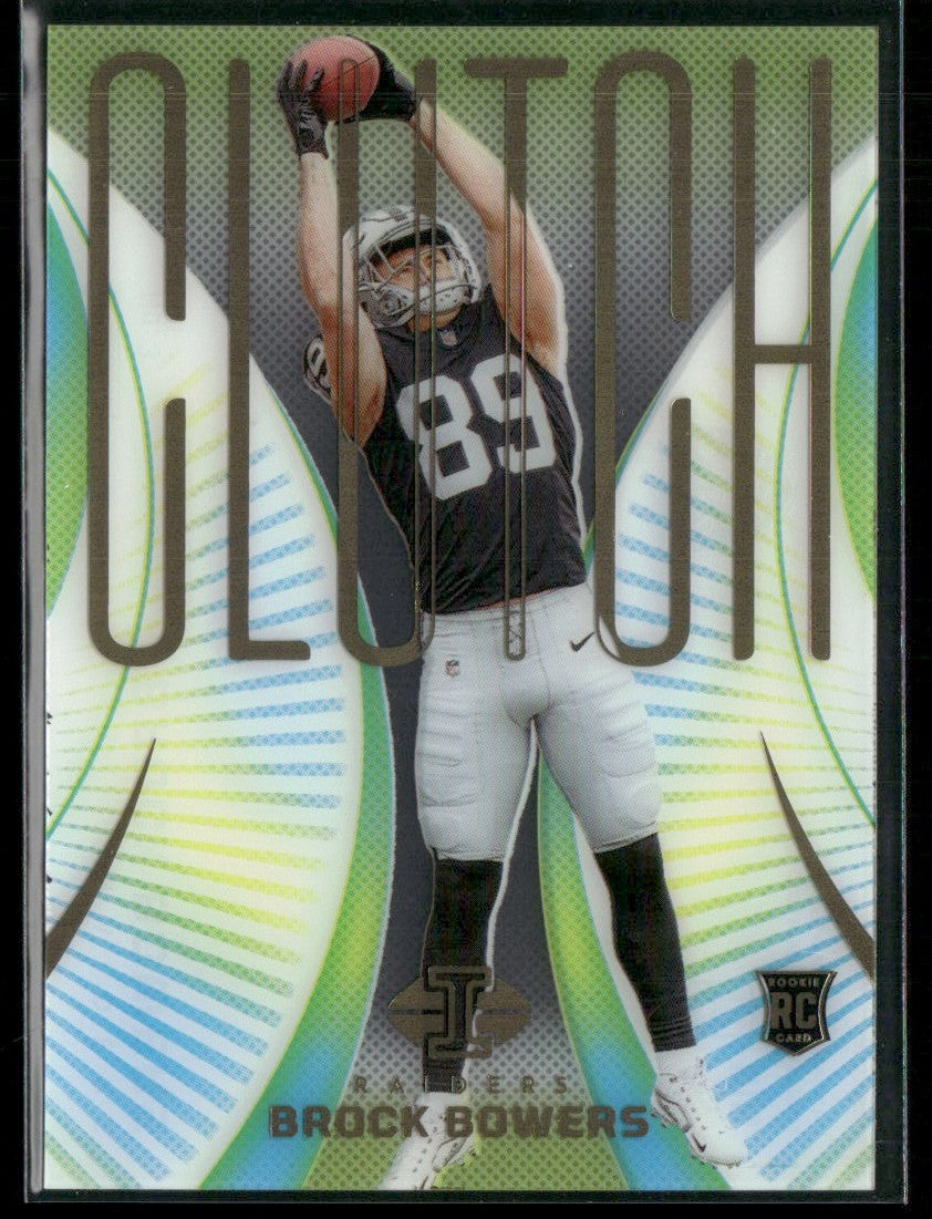 Brock Bowers 2024 Panini Illusions Clutch RC #3 Las Vegas Raiders
