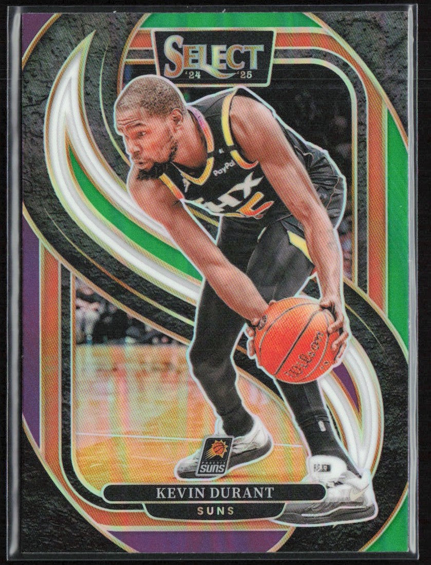 Kevin Durant 2024 Panini Select Premier Green White Purple Prizm #127