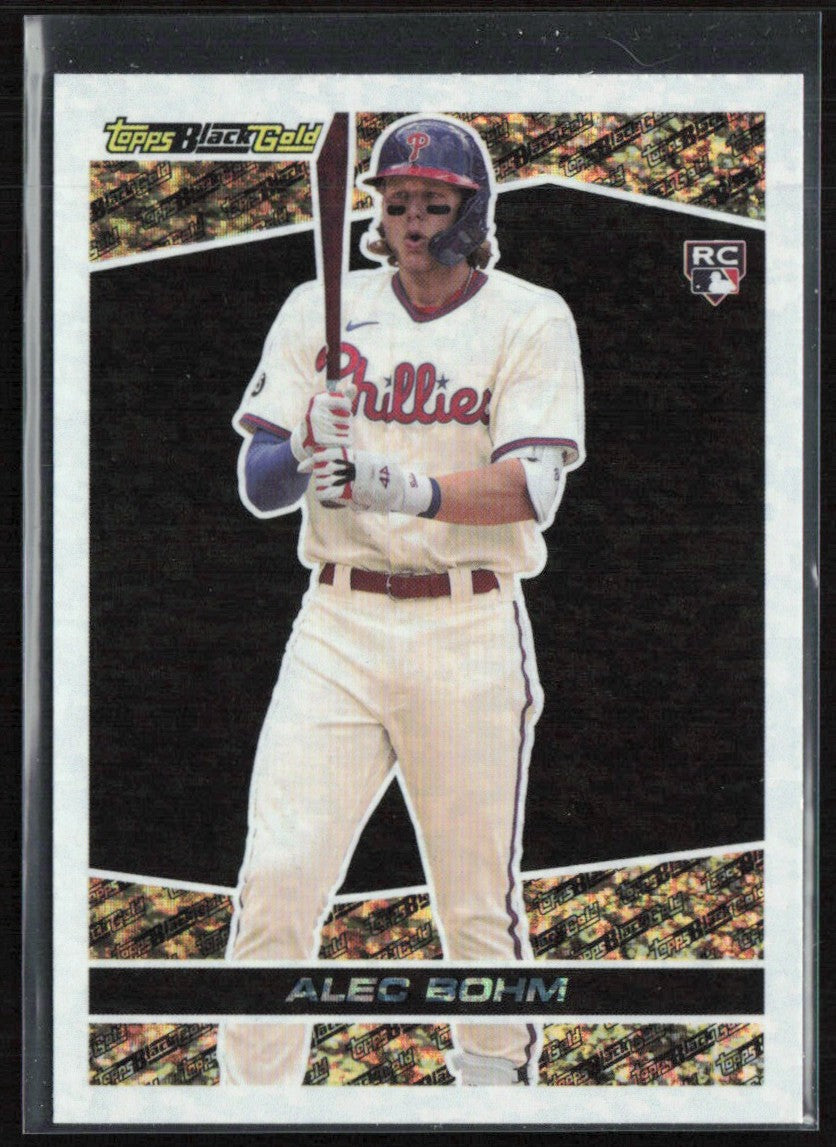 Alec Bohm 2021 Topps Update Black Gold RC #BG-24 Philadelphia Phillies