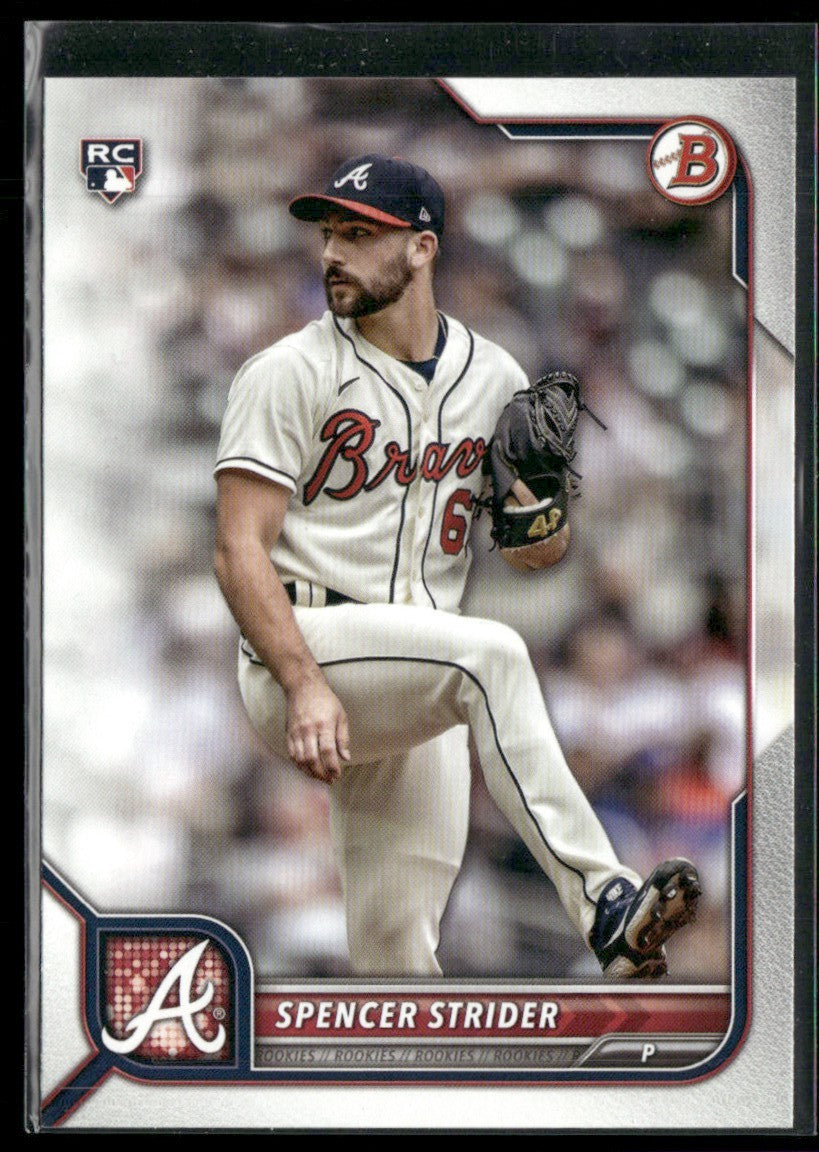 Spencer Strider 2022 Bowman RC #41 Atlanta Braves