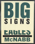Donovan McNabb 2003 Fleer Big Signs #1 Philadelphia Eagles