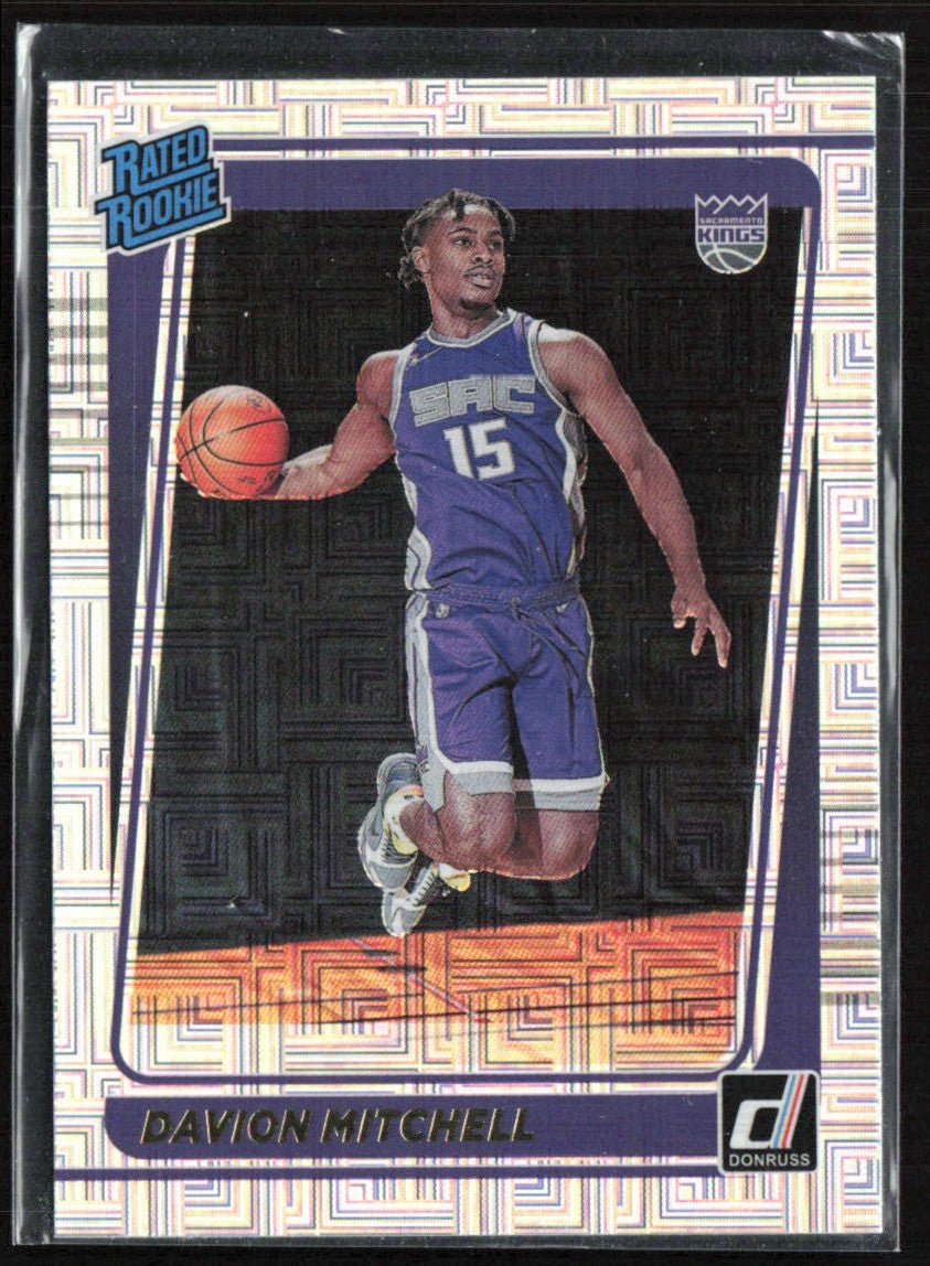 Davion Mitchell 2021 Donruss Rated Rookies Choice RC #205 Sacramento Kings