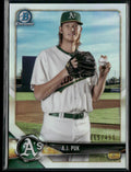 A.J. Puk 2018 Bowman Chrome Refractor /499 #BCP142 Oakland Athletics