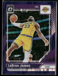LeBron James 2024 Donruss Optic Purple Shock Prizm #148 Los Angeles Lakers