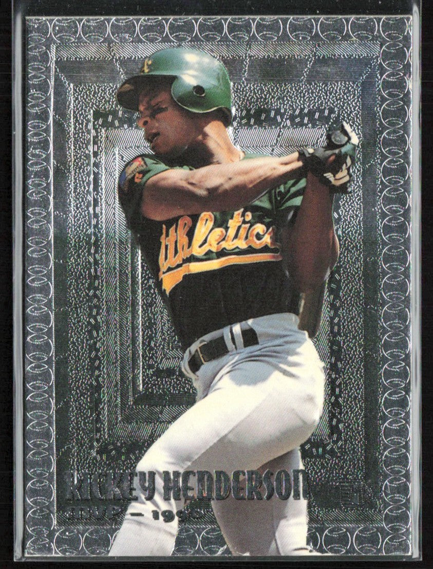 Rickey Henderson 1995 Topps Embossed #103 Oakland Athletics