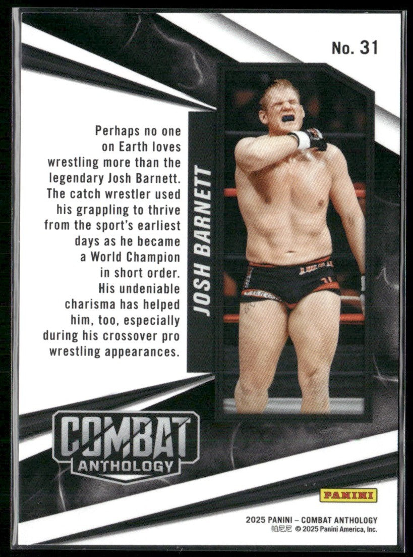 Josh Barnett 2025 Panini Combat Anthology Red /199 #31