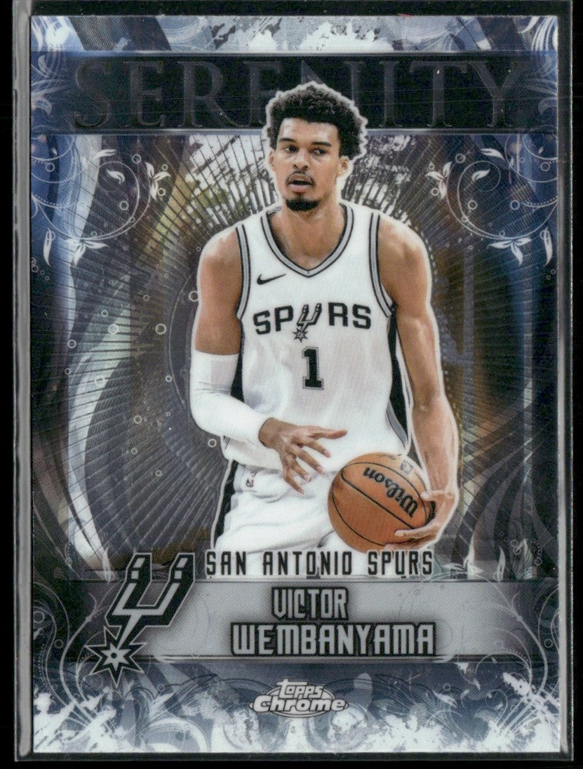 Victor Wembanyama 2025 Topps Chrome Serenity #SY-1 San Antonio Spurs