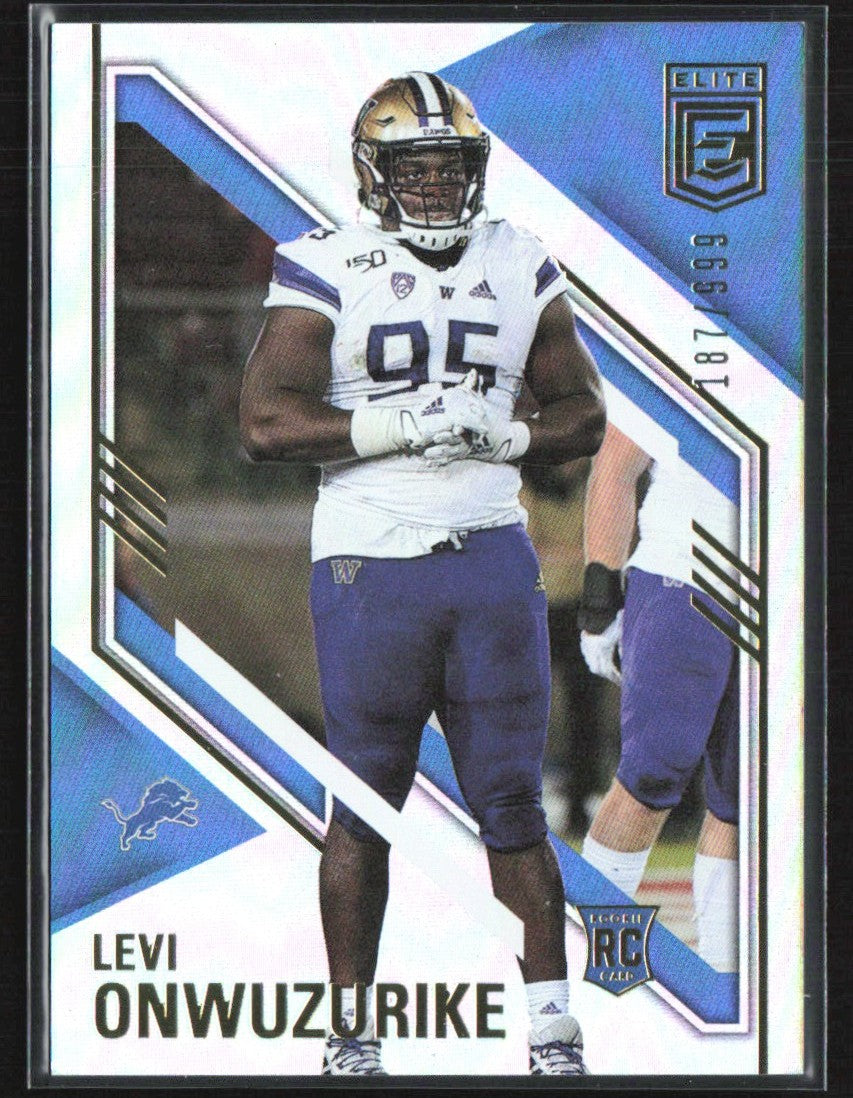 Levi Onwuzurike 2021 Donruss Elite RC /999 #157 Detroit Lions