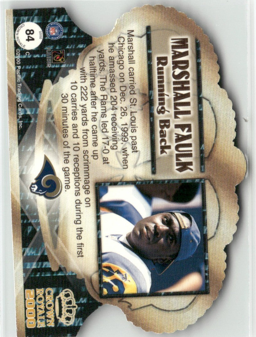 Marshall Faulk 2000 Pacific Crown Royale #84 St. Louis Rams