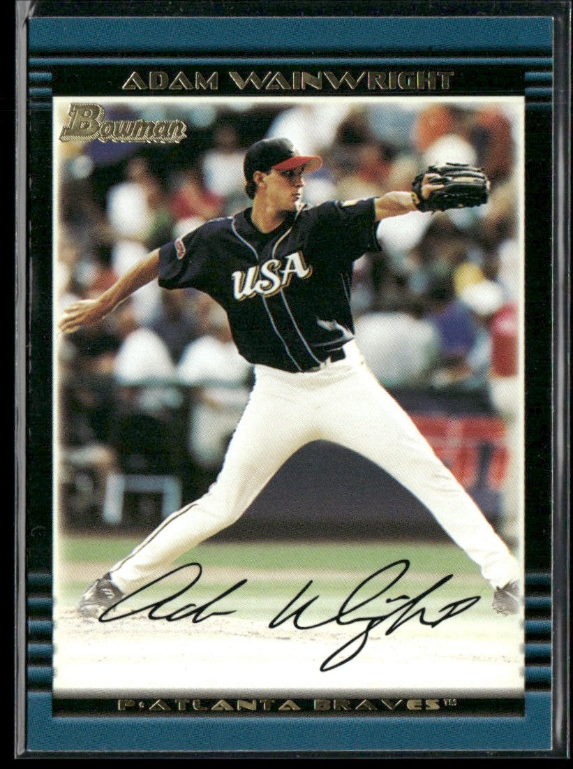 Adam Wainwright 2002 Bowman Draft Picks & Prospects #BDP128 Atlanta Braves