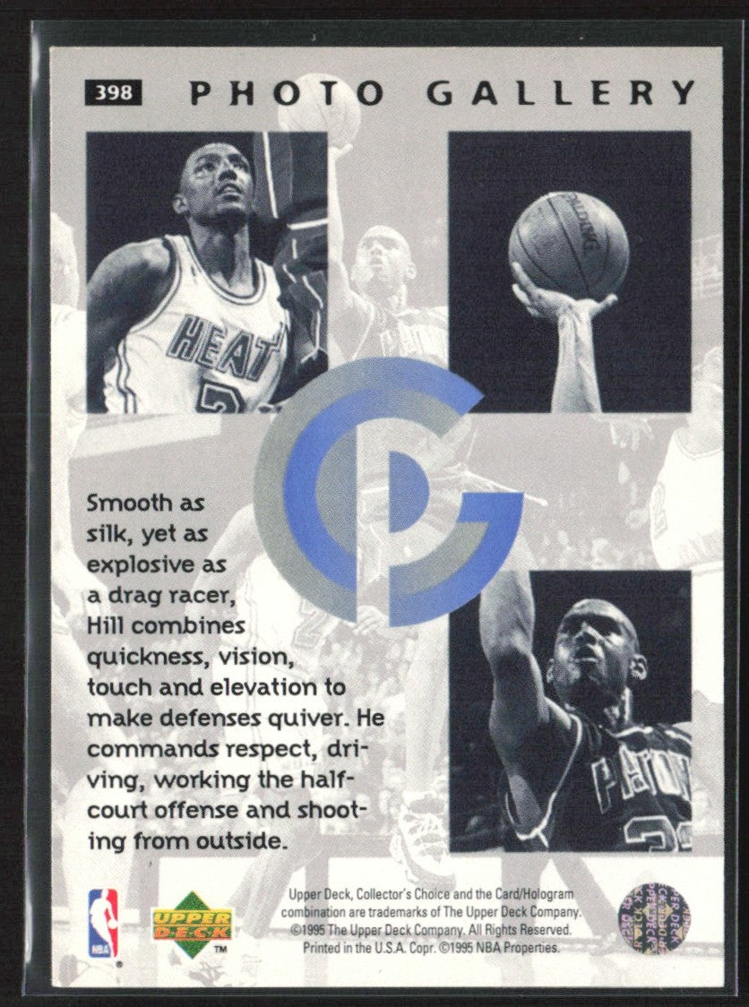Grant Hill 1995 Upper Deck Collector's Choice Photo Gallery #398 Detroit Pistons