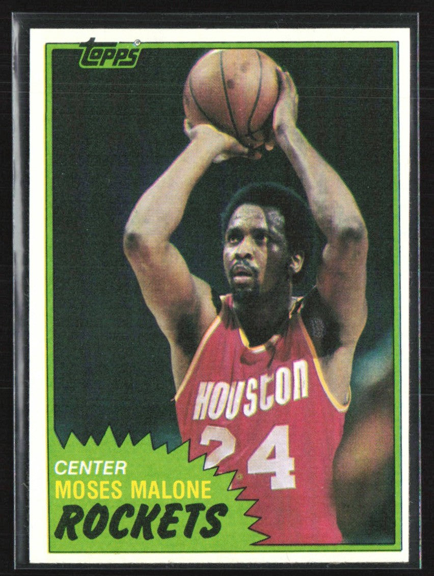 Moses Malone 1981 Topps #14 Houston Rockets