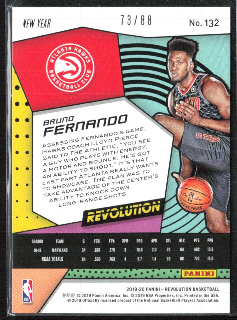 Bruno Fernando 2019 Panini Revolution Chinese New Year Emerald RC /88 #132