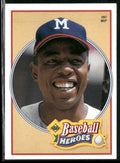 Hank Aaron 1991 Upper Deck Baseball Heroes #20 Milwaukee Braves