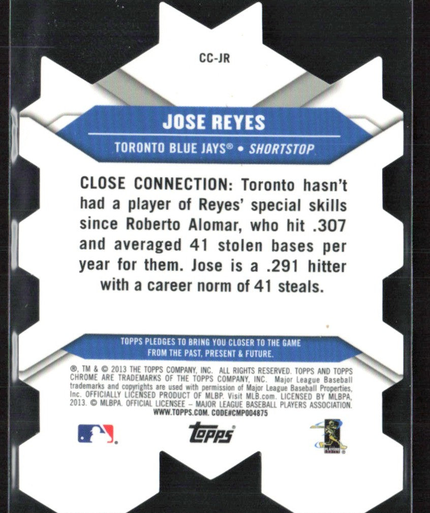 Jose Reyes 2013 Topps Chrome Connections Die Cuts #CC-JR Toronto Blue Jays