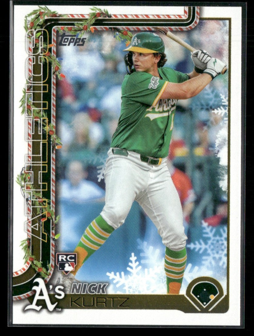 Nick Kurtz 2025 Topps Holiday RC #H40 Athletics