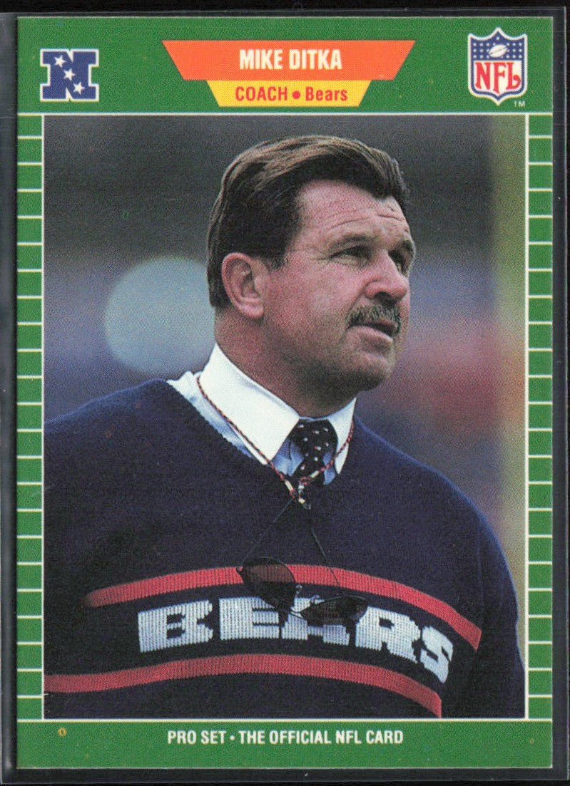 Mike Ditka 1989 Pro Set #53 Chicago Bears