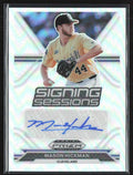 Mason Hickman 2021 Panini Prizm Draft Picks Signing Sessions Silver AUTO #SS-59