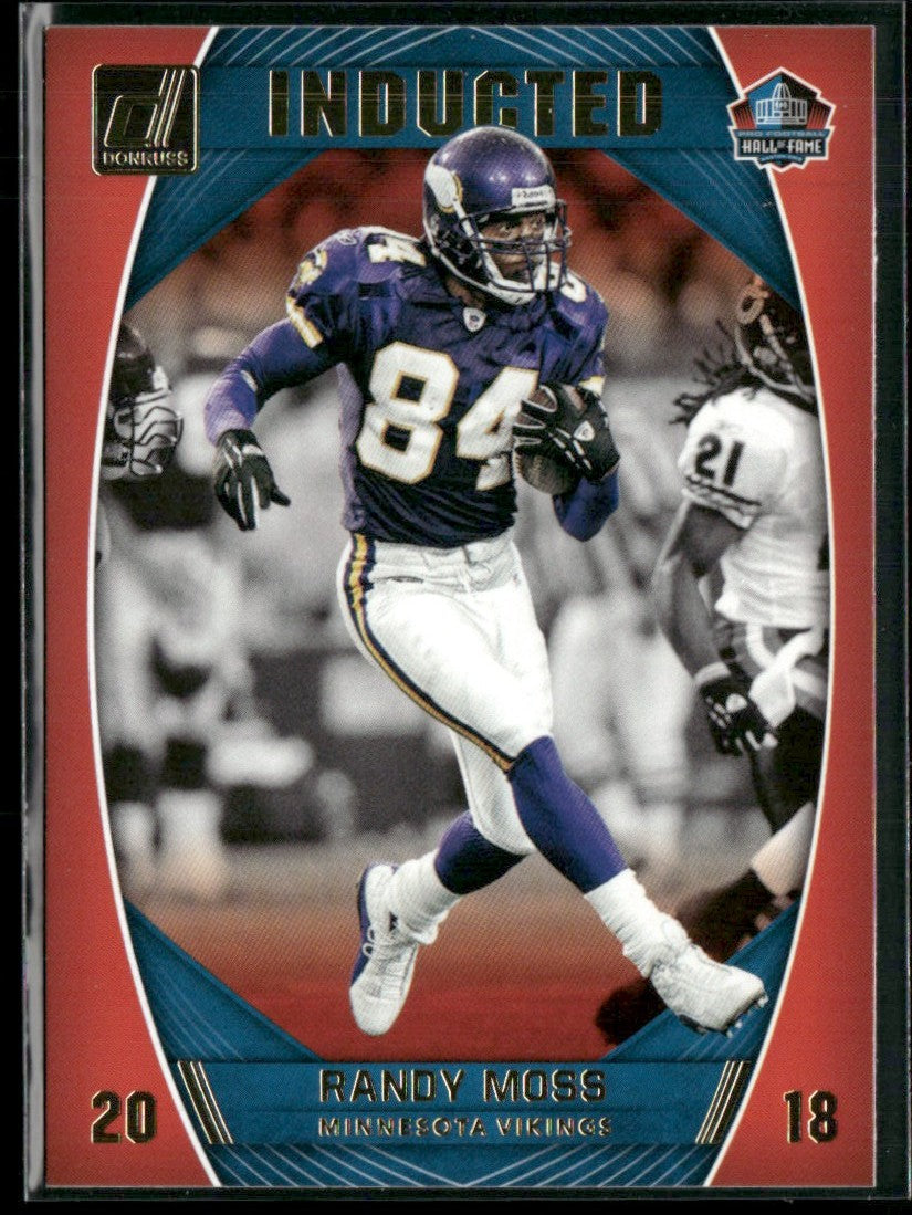 Randy Moss 2018 Panini Donruss Inducted #I-3 Minnesota Vikings