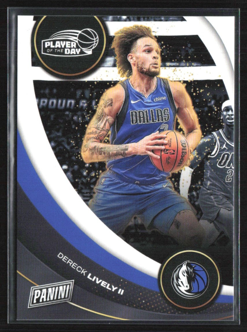 Dereck Lively II 2024 Panini Player of the Day #45 Dallas Mavericks