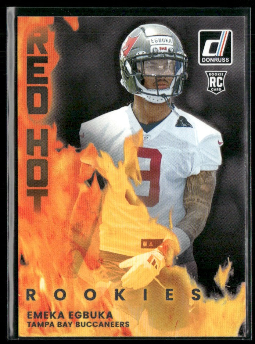 Emeka Egbuka 2025 Panini Donruss Red Hot Rookies RC #RHR-EMK