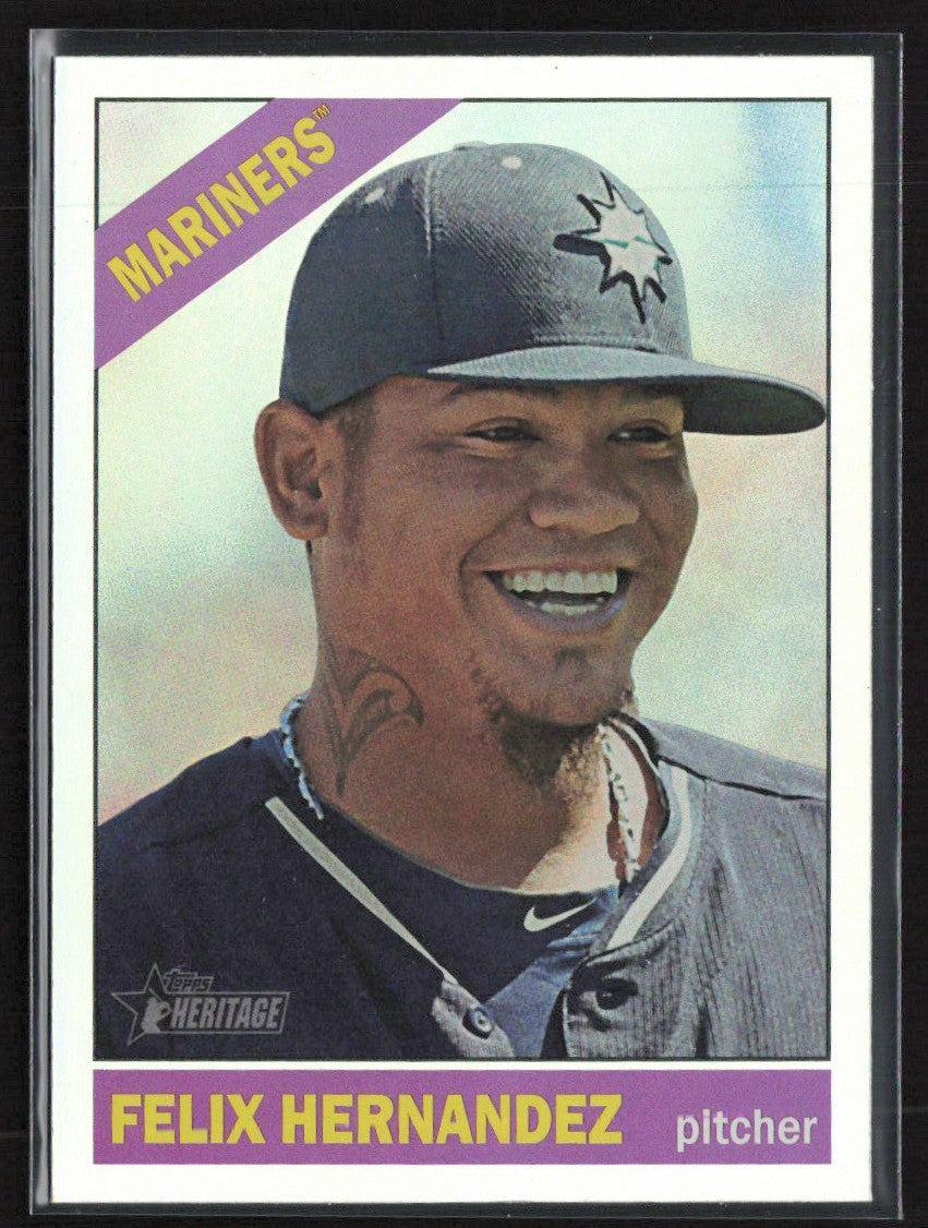 Felix Hernandez 2015 Topps Heritage Retail Foil #THC-462 Seattle Mariners