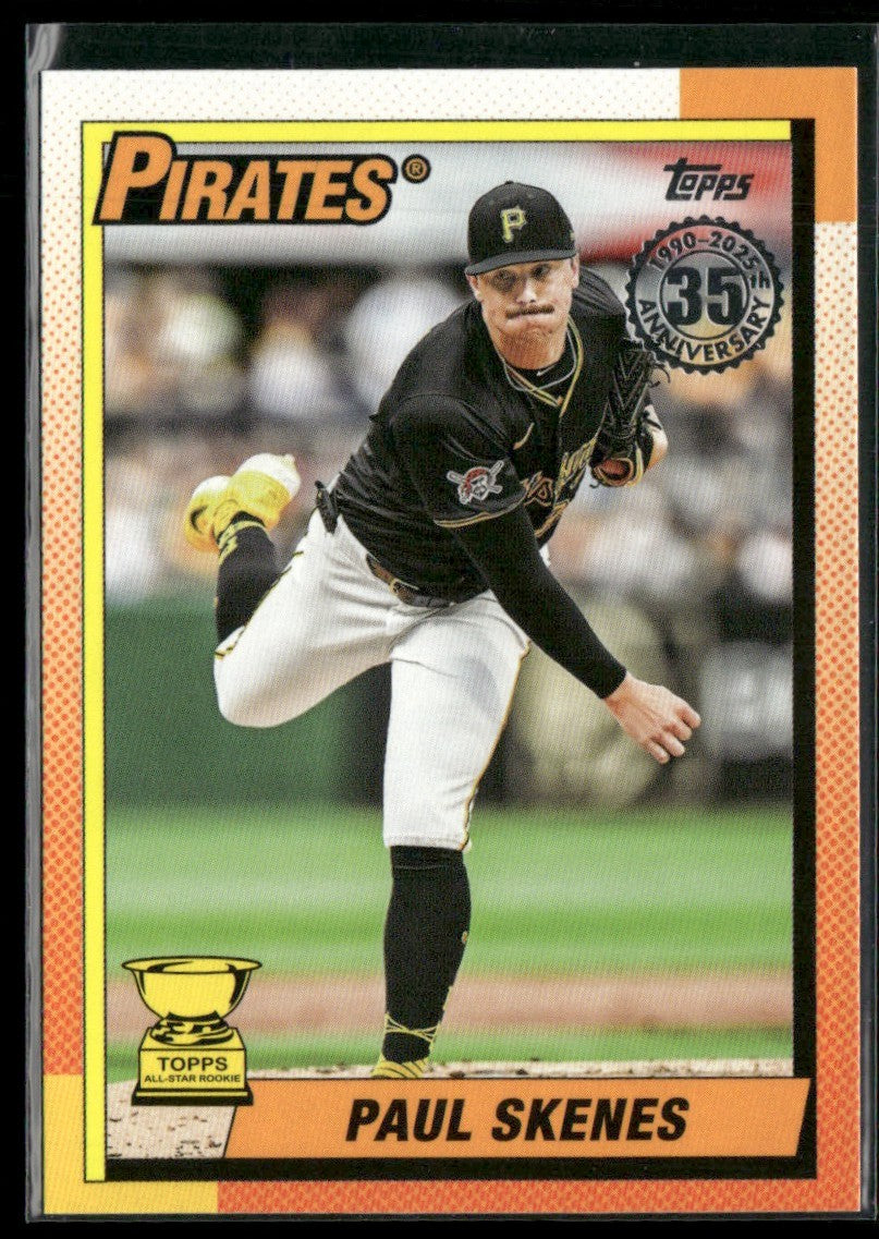 Paul Skenes 2025 Topps 1990 #T90-63 Pittsburgh Pirates